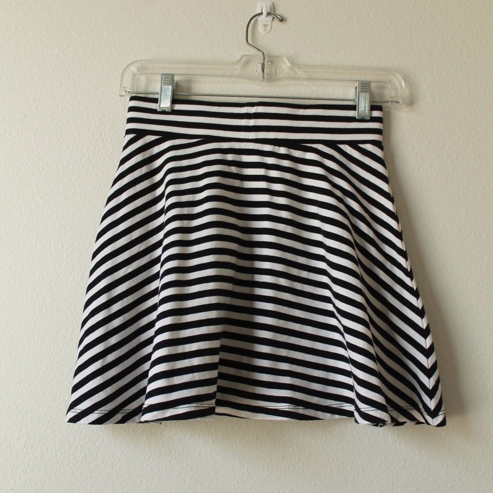 Striped Skater Skirt